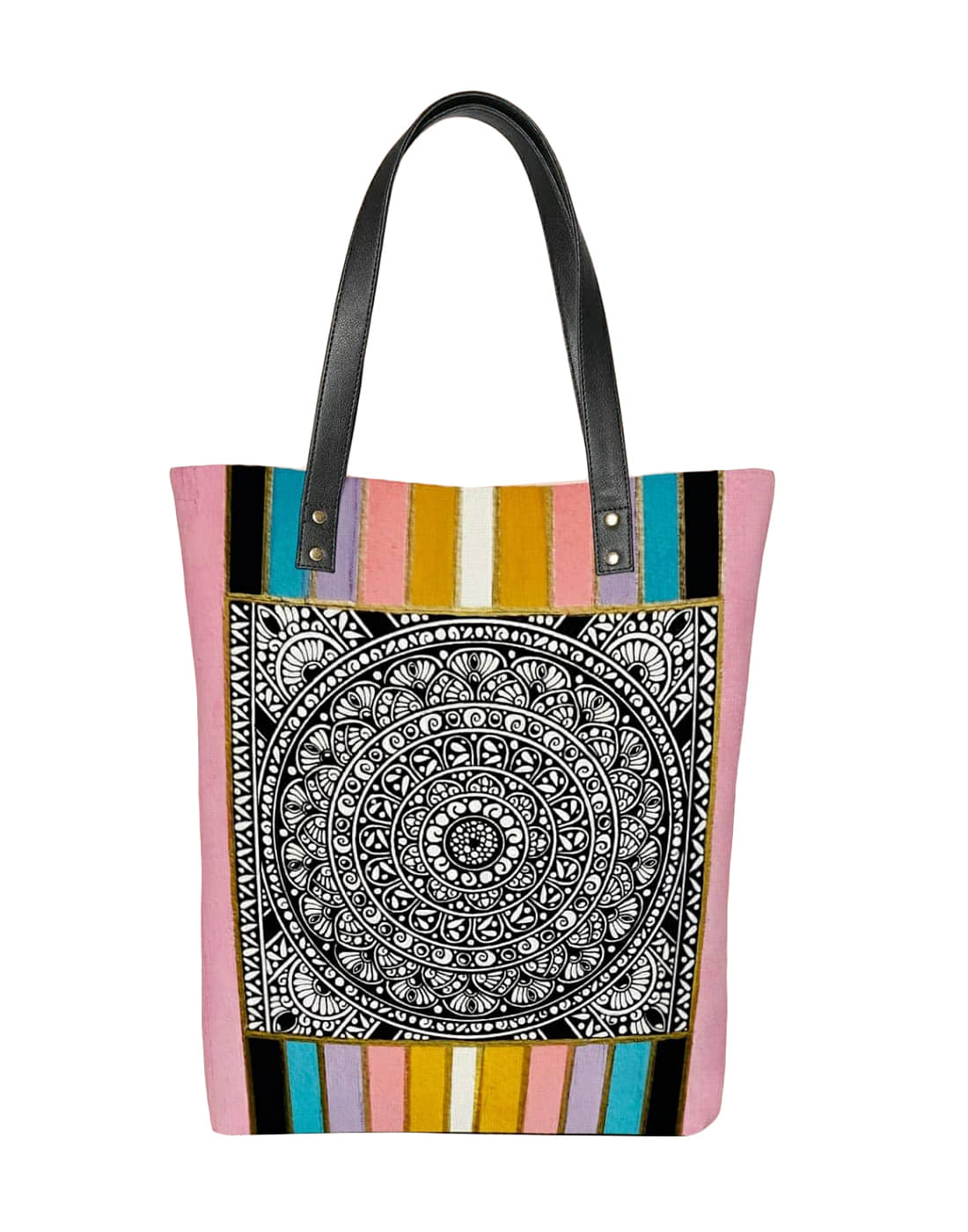     			SAKWOODS Handheld Canvas Set of 1 ( Multicolor )