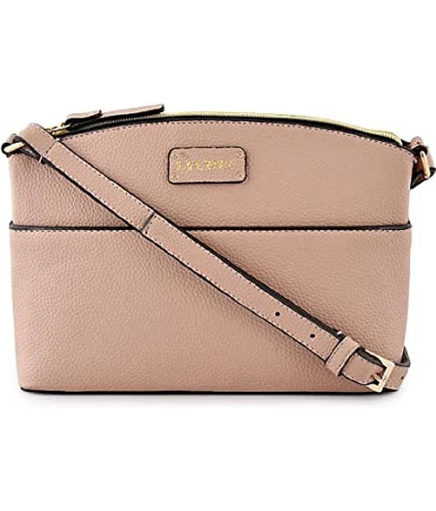 SAKWOODS - Peach PU Sling Bag - Handbags | Buy online on ZillyBuy