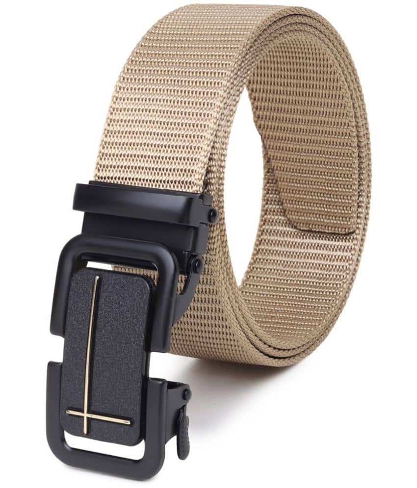 SUNSHOPPING - Beige Nylon Men's Casual Belt ( Pack of 1 )