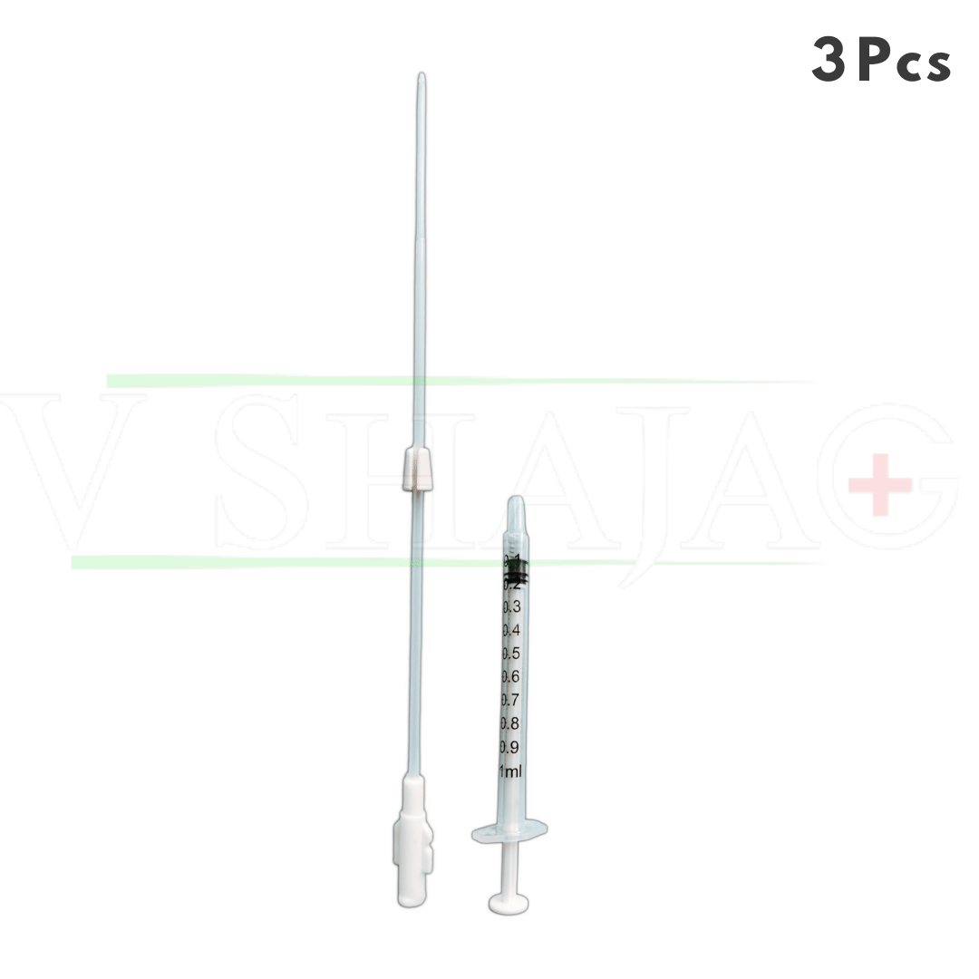 V SHAJAG IUI Cannula Kit-Fertility with Precision (3 Pcs) Catheters