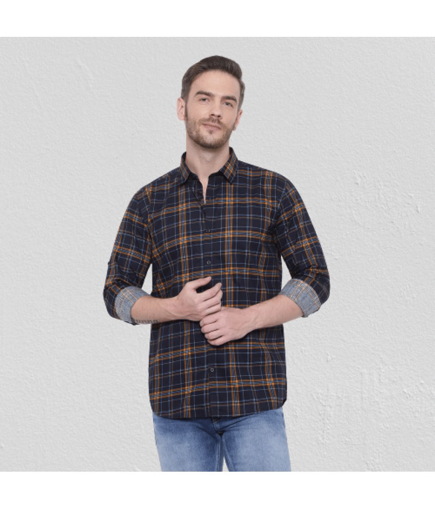 leeway - Multicolor Cotton Blend Slim Fit Men's Casual Shirt ( Pack of 1 )