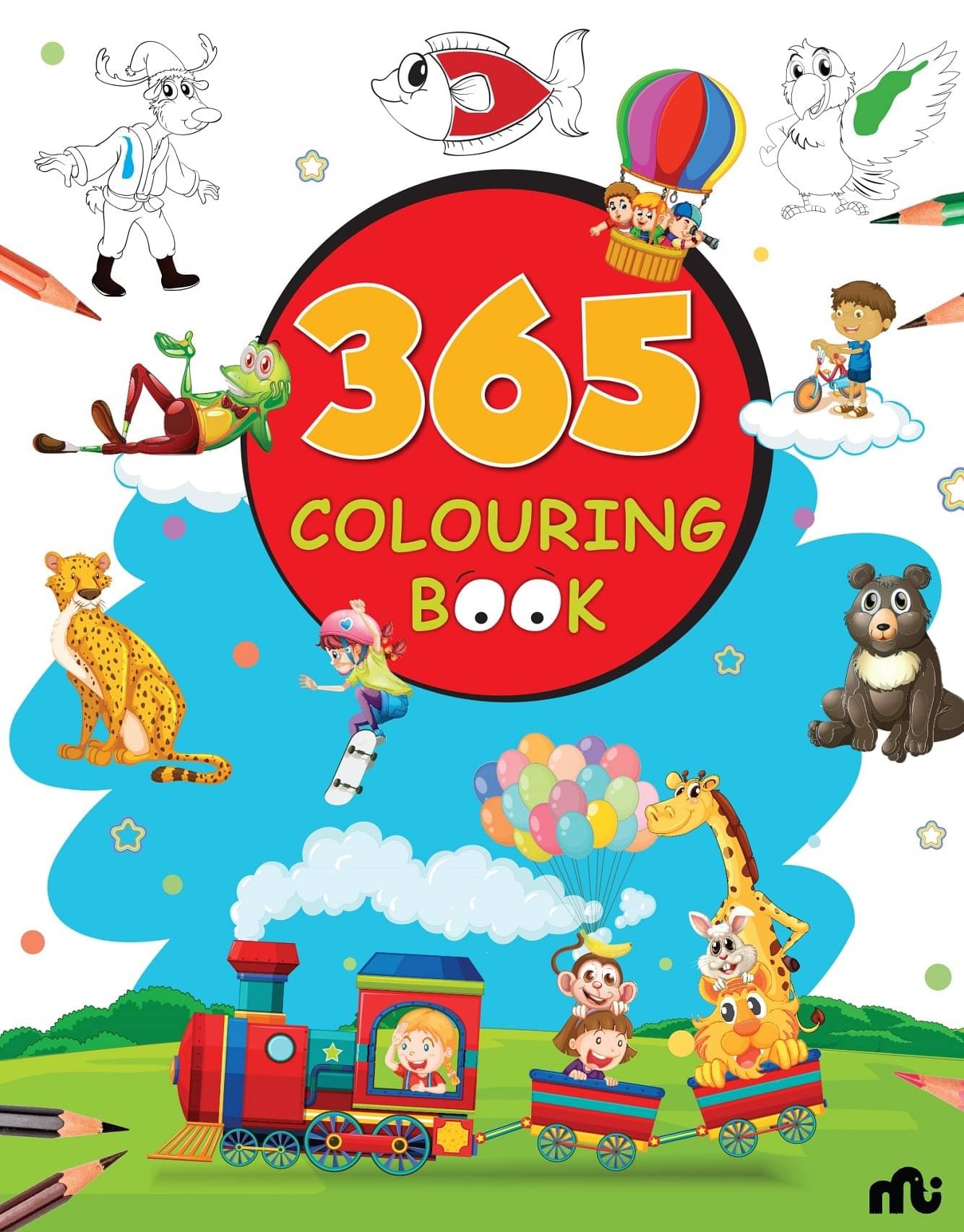     			365 COLOURING BOOK Paint and Draw with 365 Big Pictures