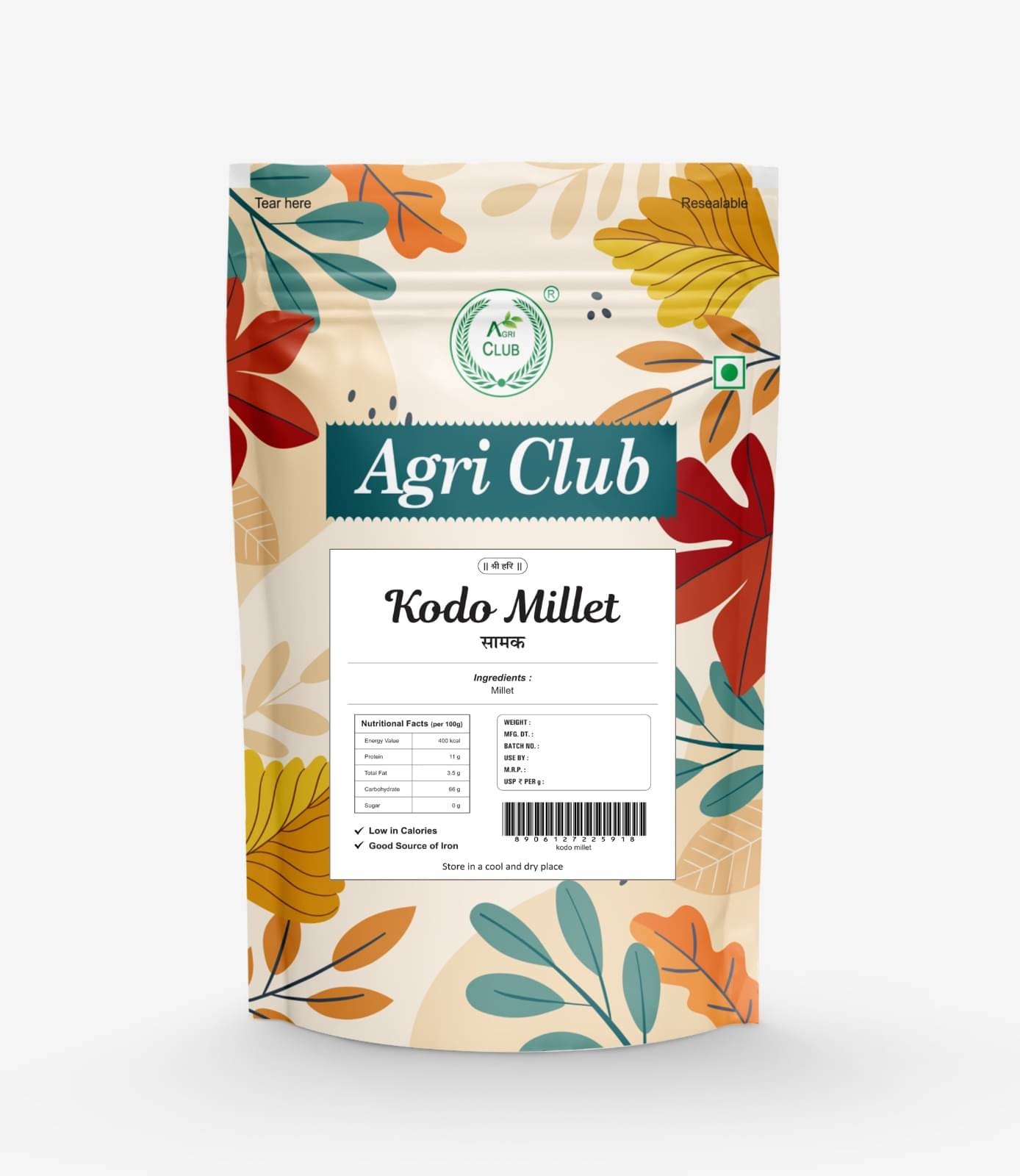 AGRI CLUB Kodo Millet 1 kg     			AGRI CLUB Kodo Millet 1 kg