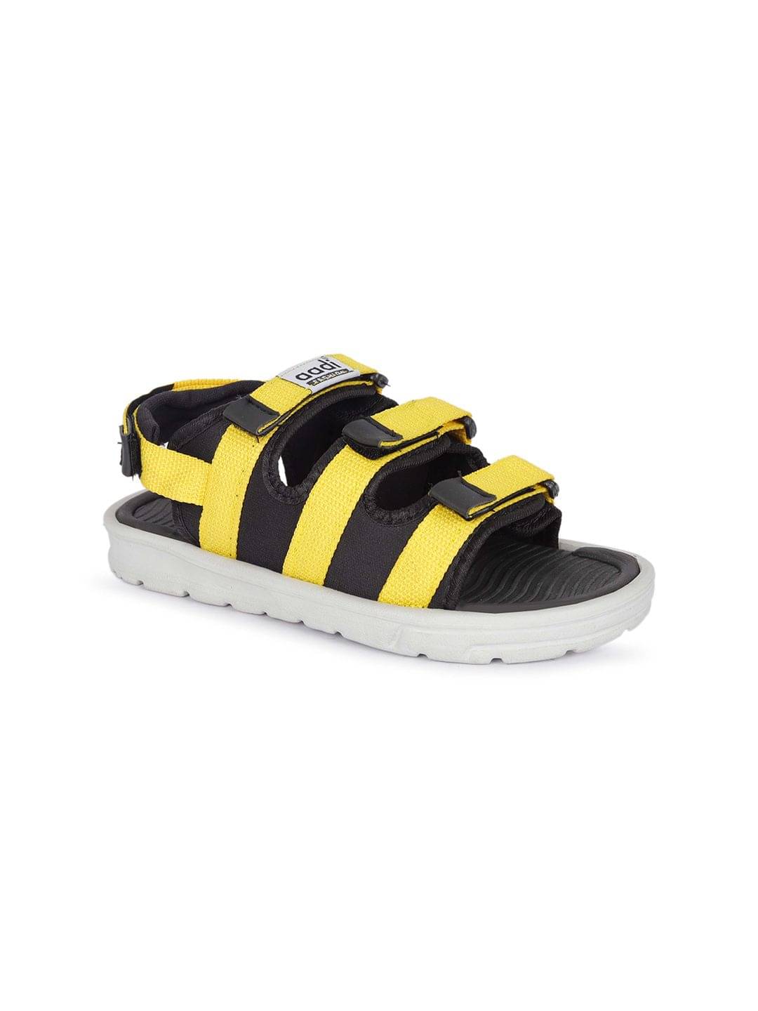     			Aadi - Yellow Men's Floater Sandals