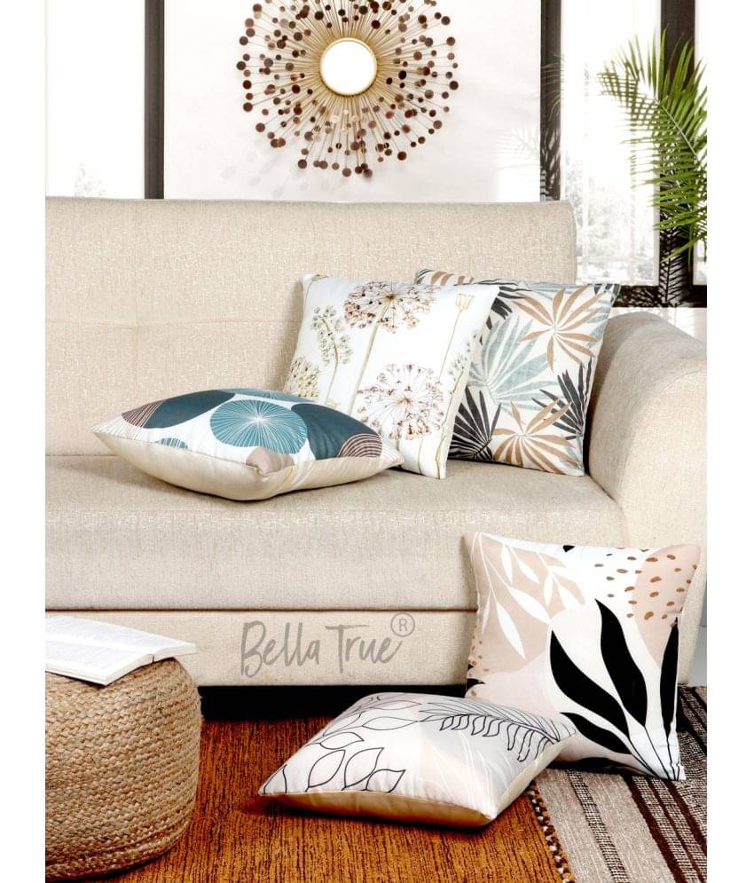     			BELLA TRUE Set of 5 Cushion Covers Abstract Themed ( 40 x 40 )