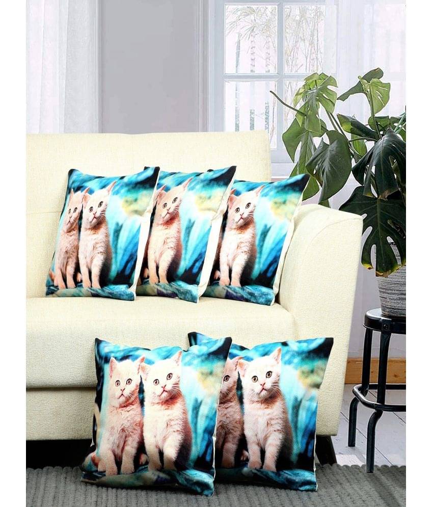     			BELLA TRUE Set of 5 Cushion Covers Abstract Themed ( 40 x 40 )