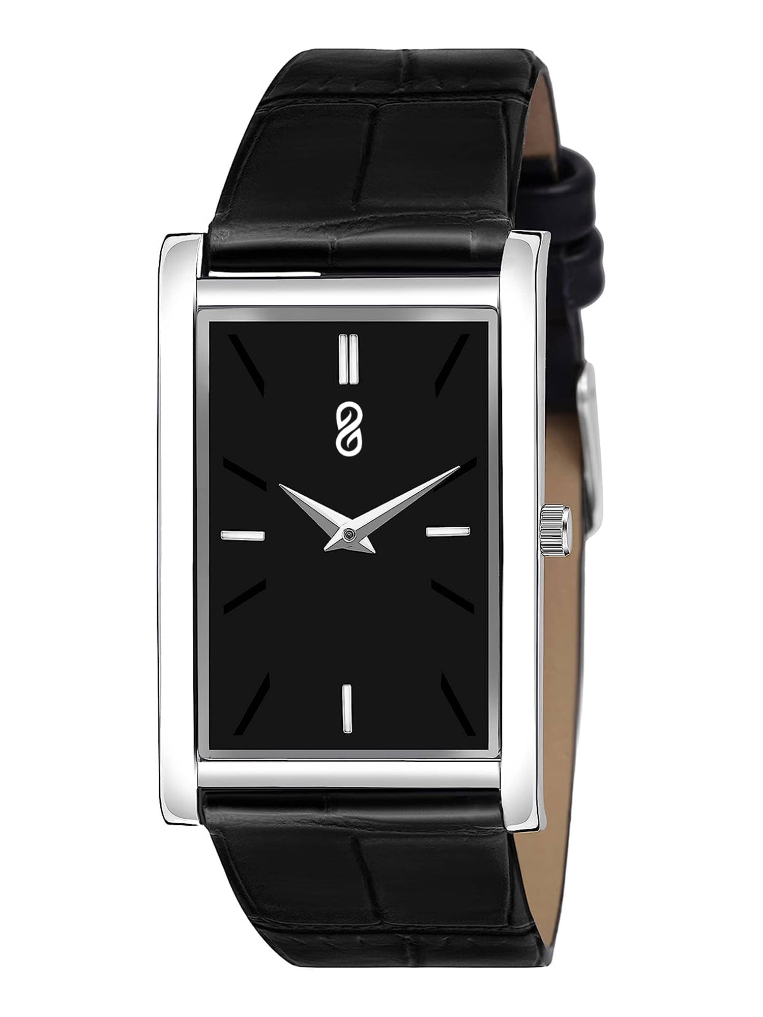     			DIGITRACK - Black Leather Analog Men's Watch