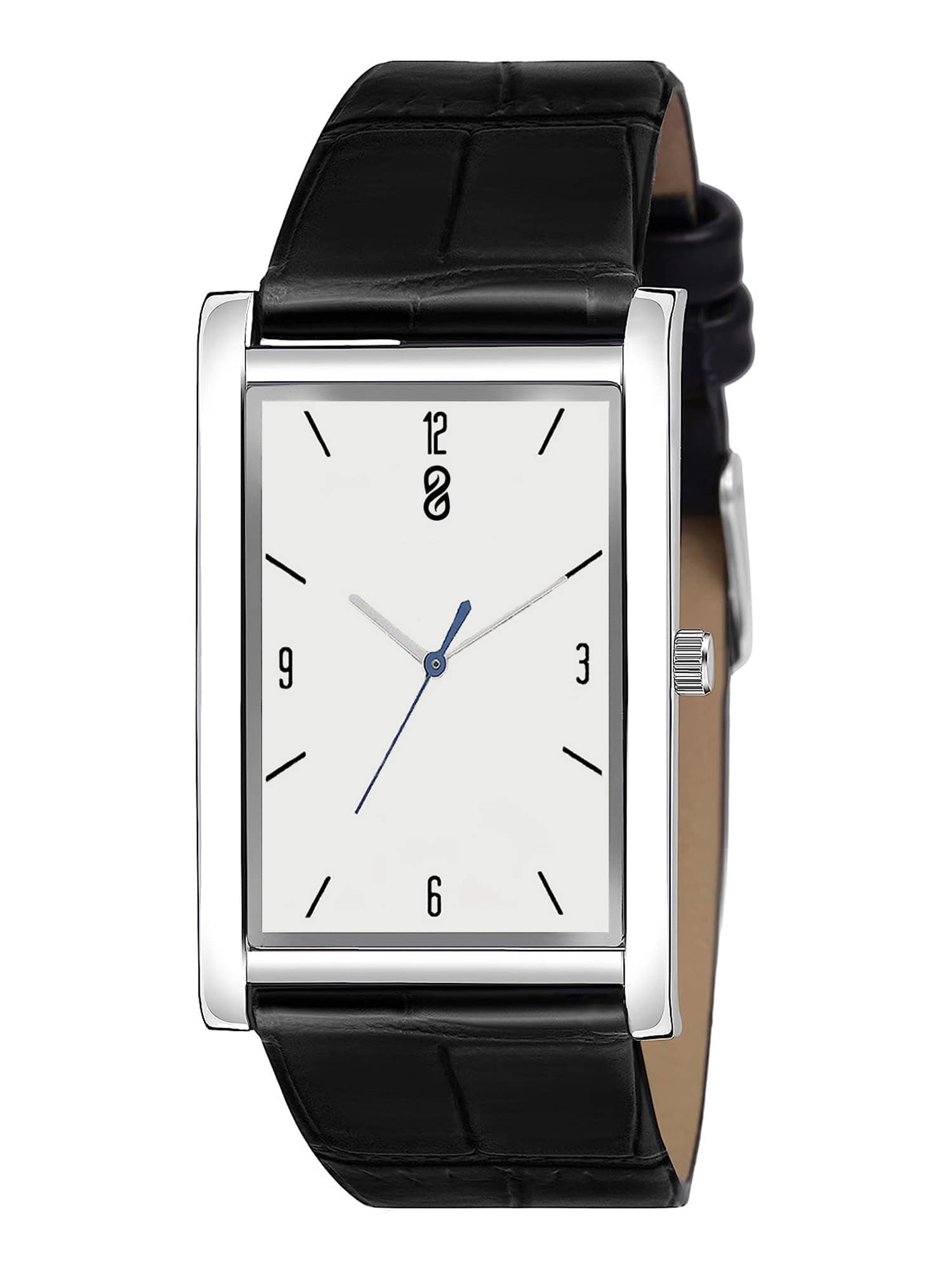     			DIGITRACK - Black Leather Analog Men's Watch