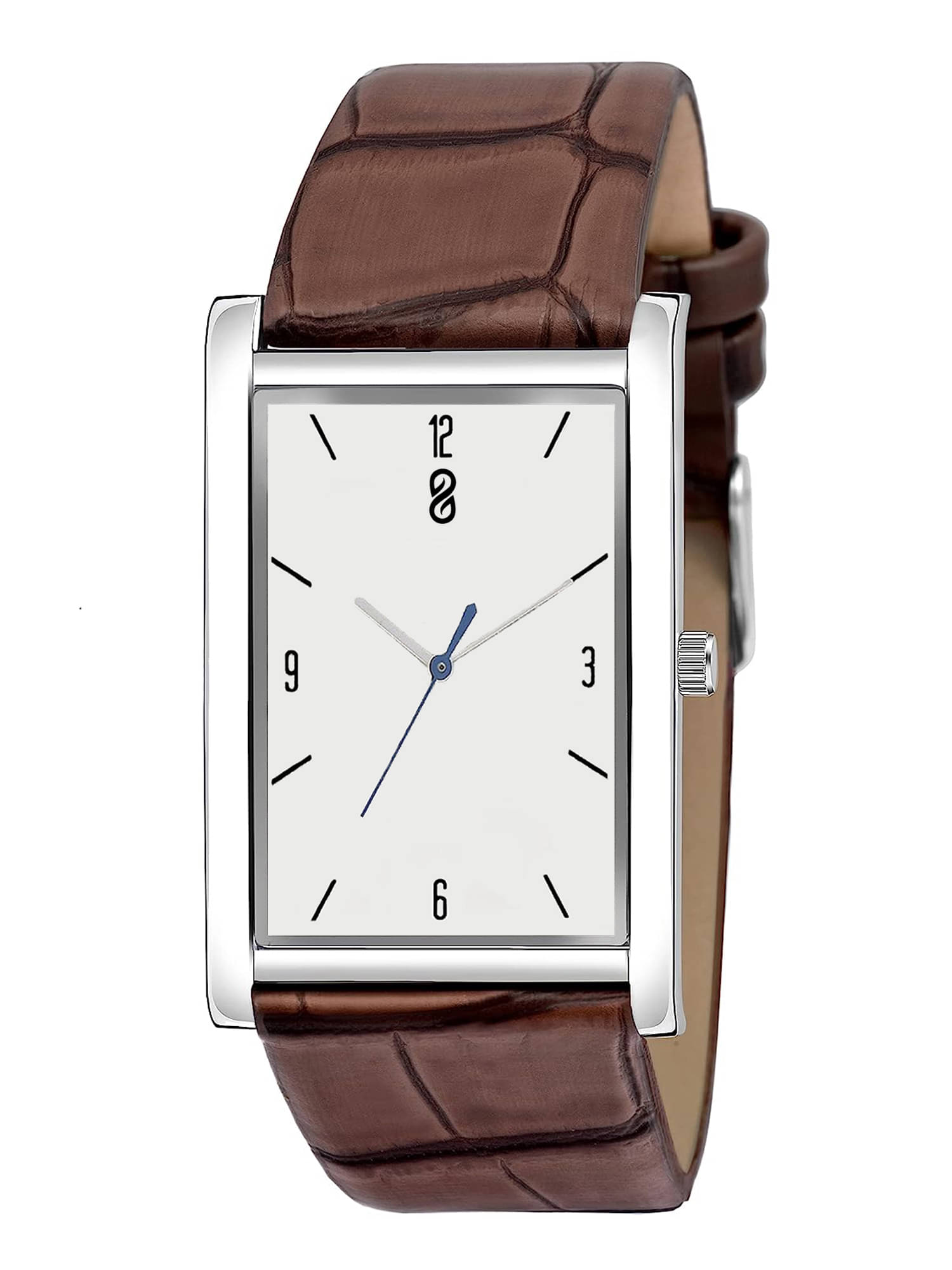     			DIGITRACK - Brown Leather Analog Men's Watch