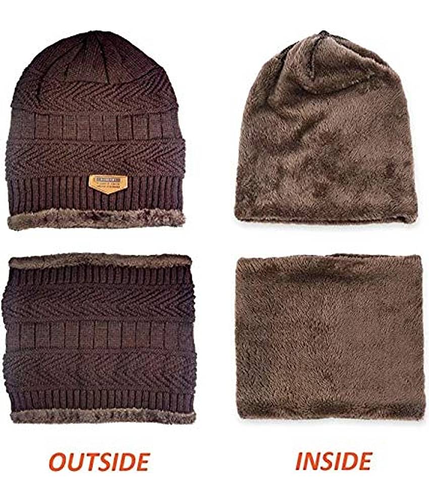 EASTERN CLUB - Brown Woollen Men's Cap ( Pack of 1 )