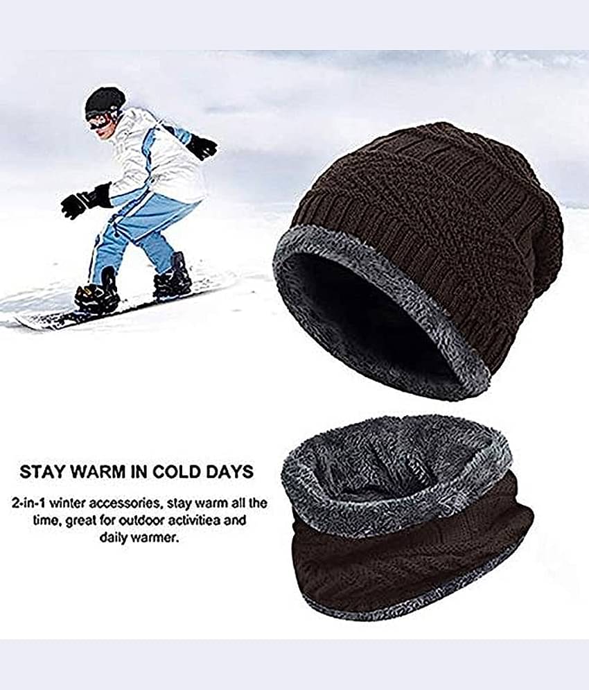 EASTERN CLUB - Brown Woollen Men's Cap ( Pack of 1 )