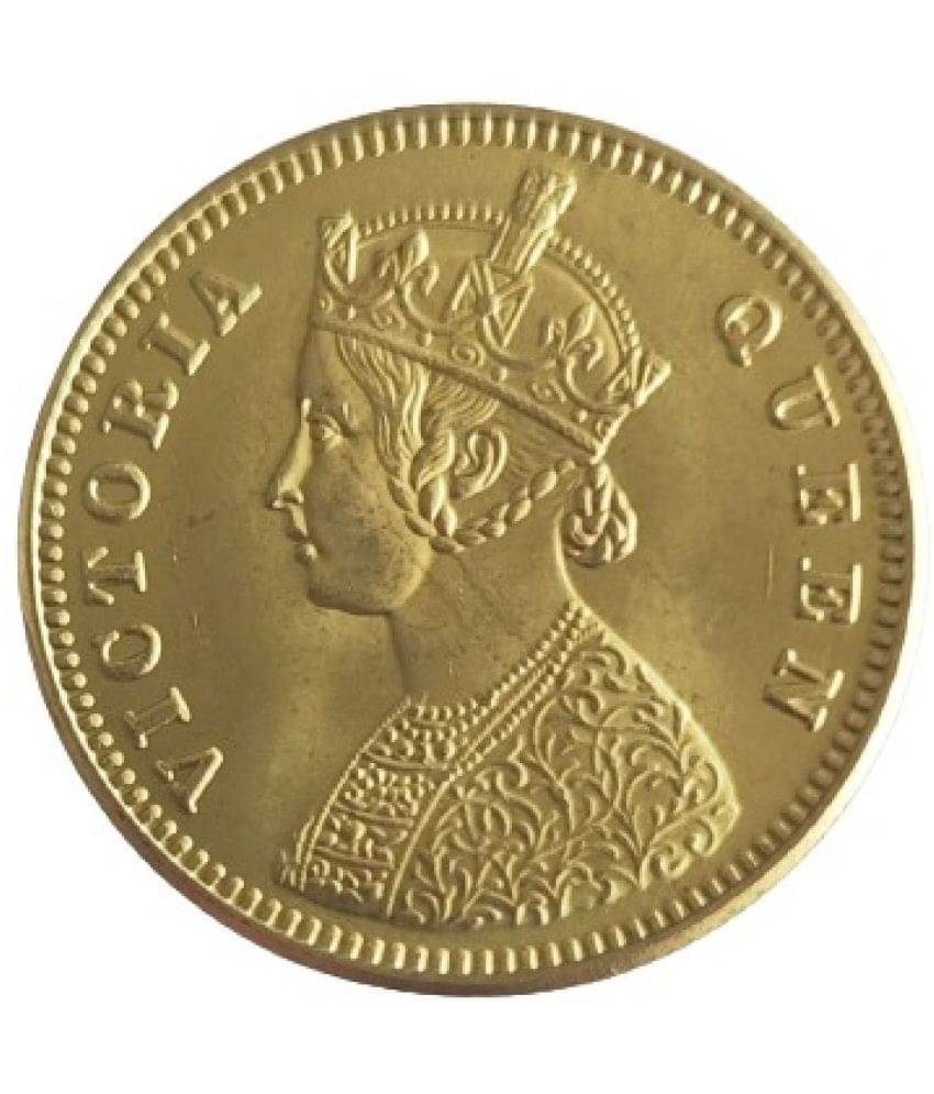     			EForest - 1 Mohur 1862 VQ Gold Plated Coin 1 Numismatic Coins
