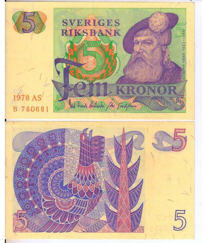     			EForest - 5 Sweden Fem Kronor Pc For Collection 1 Numismatic Coins