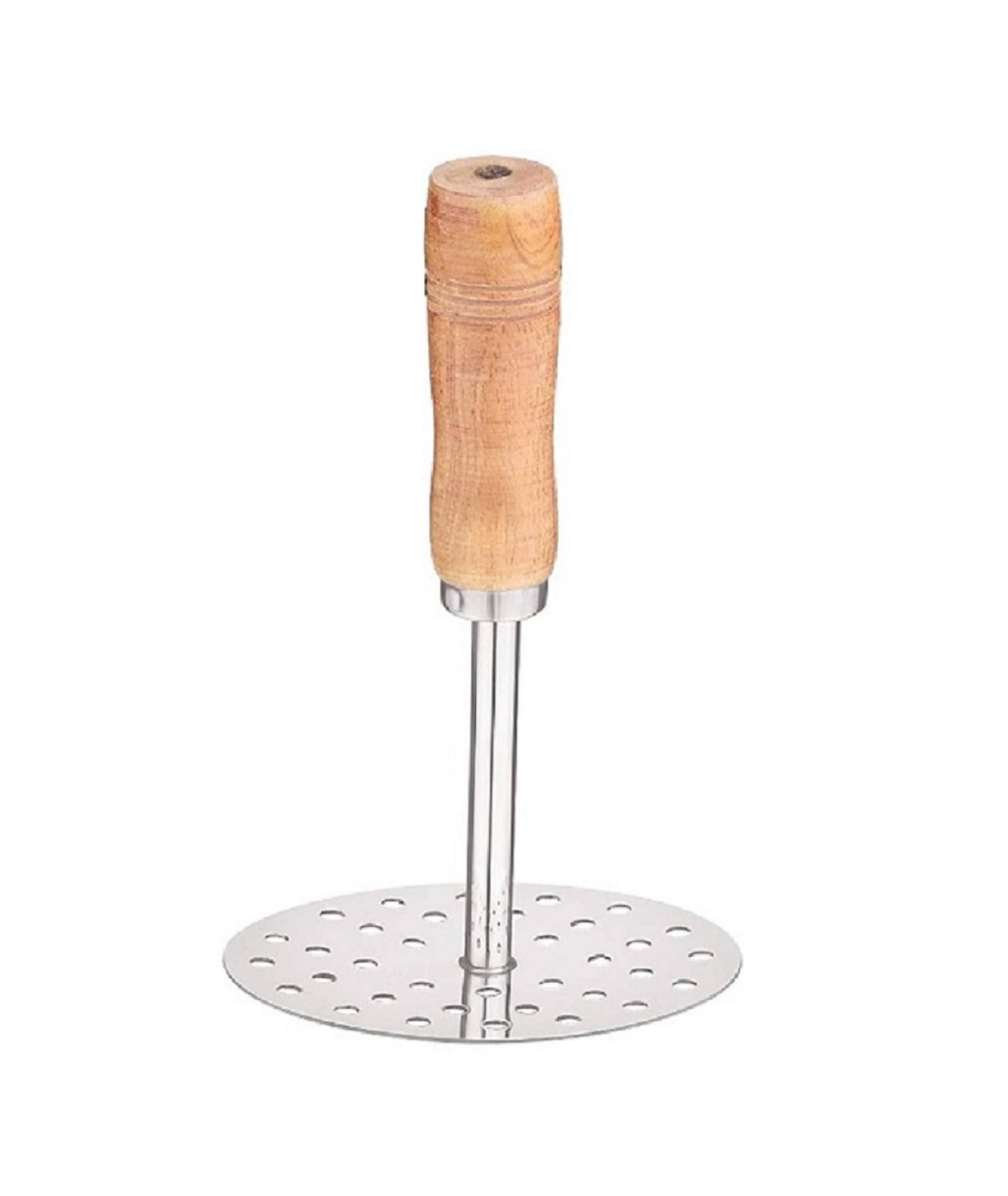     			Dynore - Silver Stainless Steel Potato Masher ( Pack of 1 )