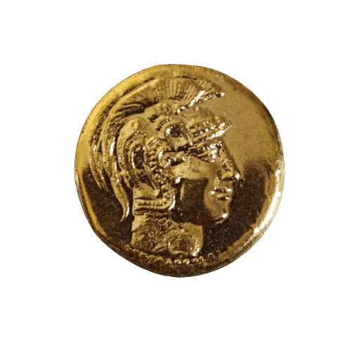     			Hop n Shop - Ancient Indo Greek Period Gold Plated 1 Numismatic Coins