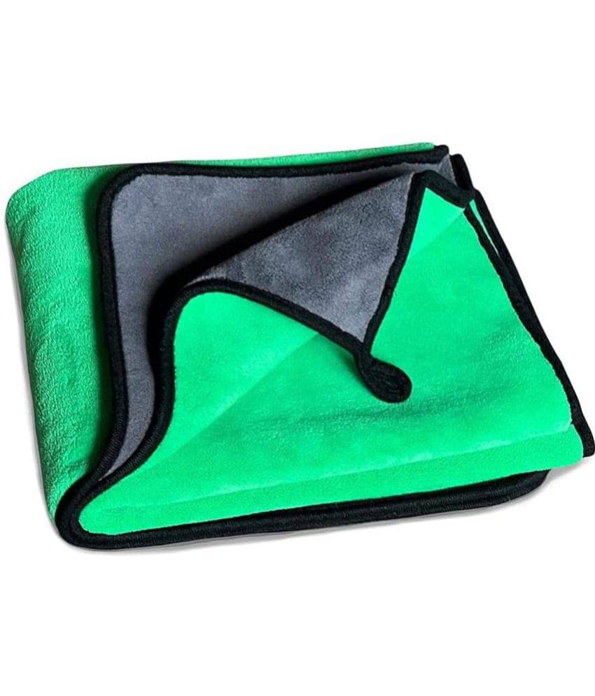 INGENS - Green 600 GSM Microfiber Cloth For Automobile ( Pack of 1 ) INGENS - Green 600 GSM Microfiber Cloth For Automobile ( Pack of 1 )