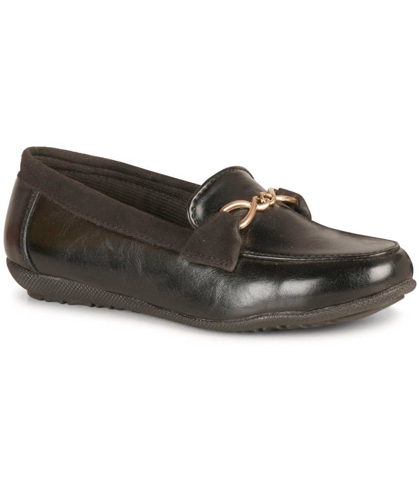    			Ishransh - Black Women's Loafers