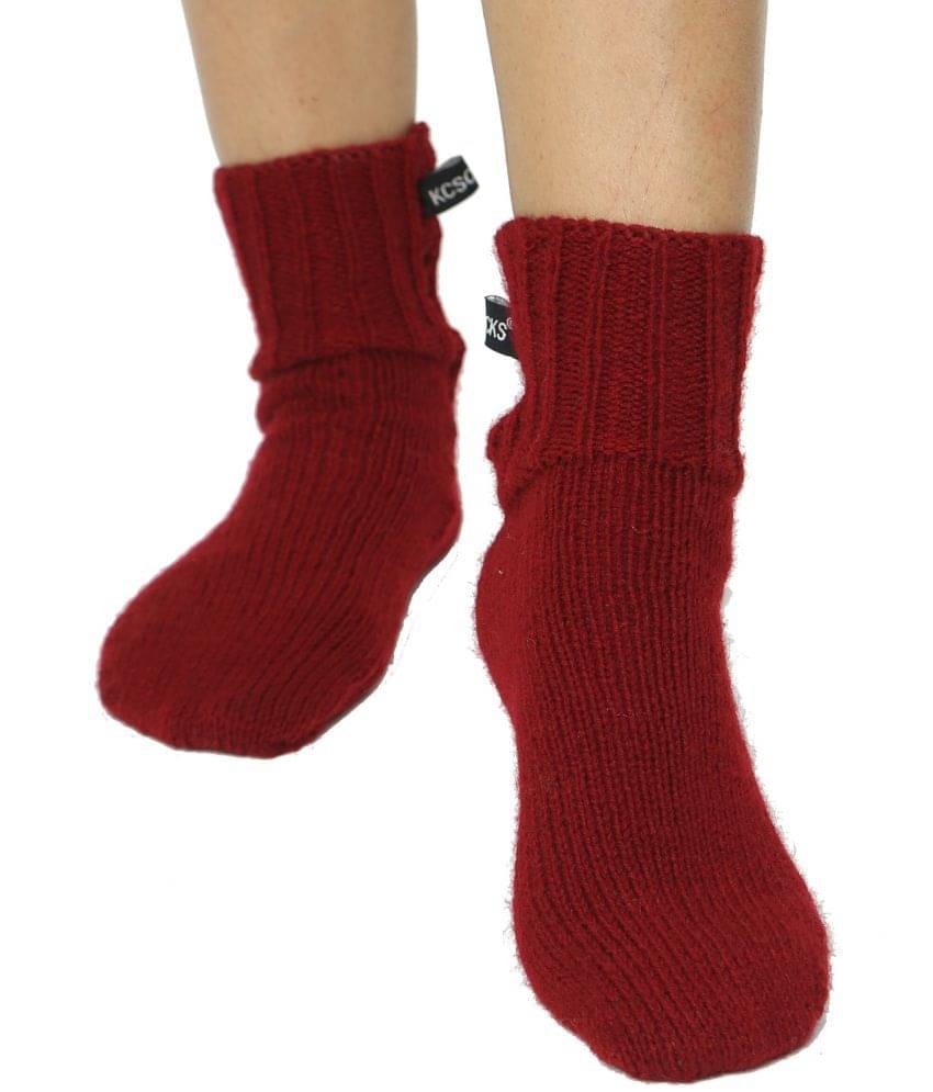 KC Store - Maroon Woollen Women's Leg Warmer ( Pack of 1 ) KC Store - Maroon Woollen Women's Leg Warmer ( Pack of 1 )