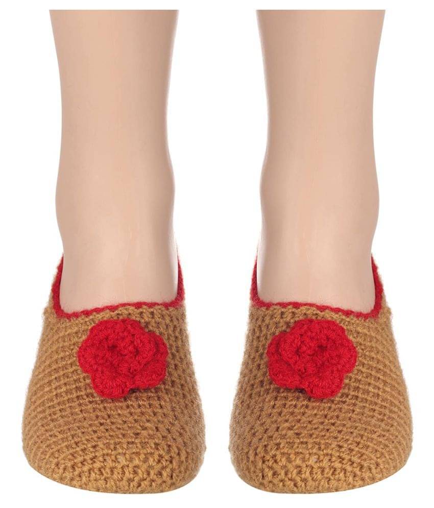     			KC Store - Red Woollen Women's Ankle Length Socks ( Pack of 1 )