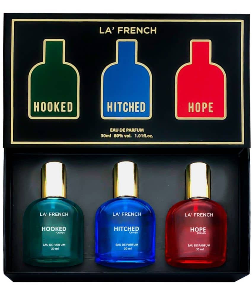 LA FRENCH Eau De Parfum (EDP) Fresh Medium -Fragrance For Men ( Pack of 3 )