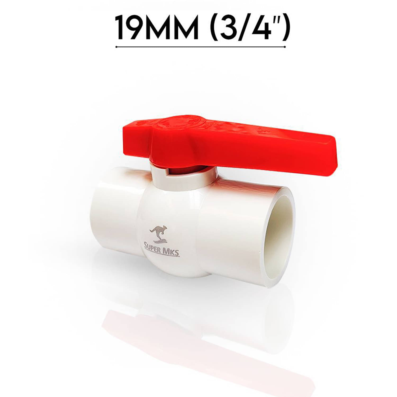    			MK SUPER 19MM (3/4”) Heavy UPVC Ball Valve (Plain)