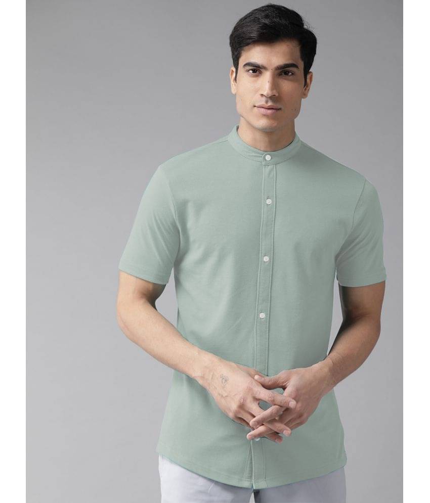 Riss - Grey Cotton Blend Regular Fit Men's Casual Shirt ( Pack of 1 ) Riss - Grey Cotton Blend Regular Fit Men's Casual Shirt ( Pack of 1 )