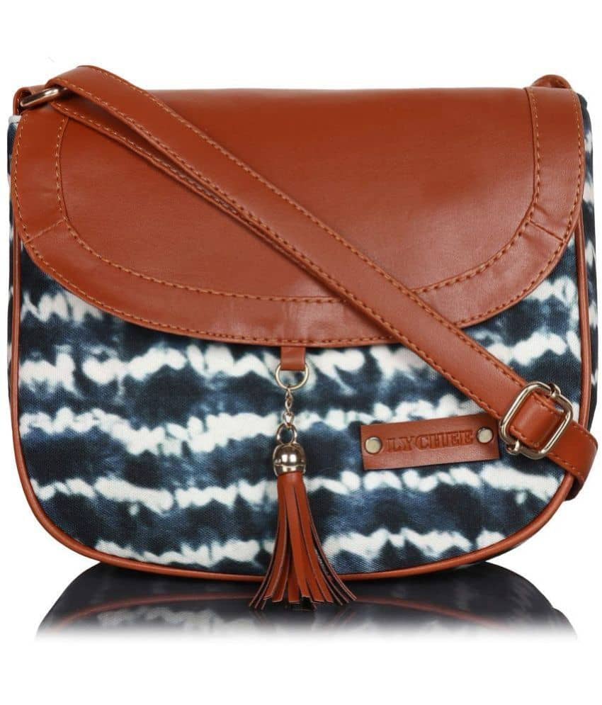 SAKWOODS Sling Bag Canvas Set of 1 ( Blue ) - Handbags | Buy online on ZillyBuy
