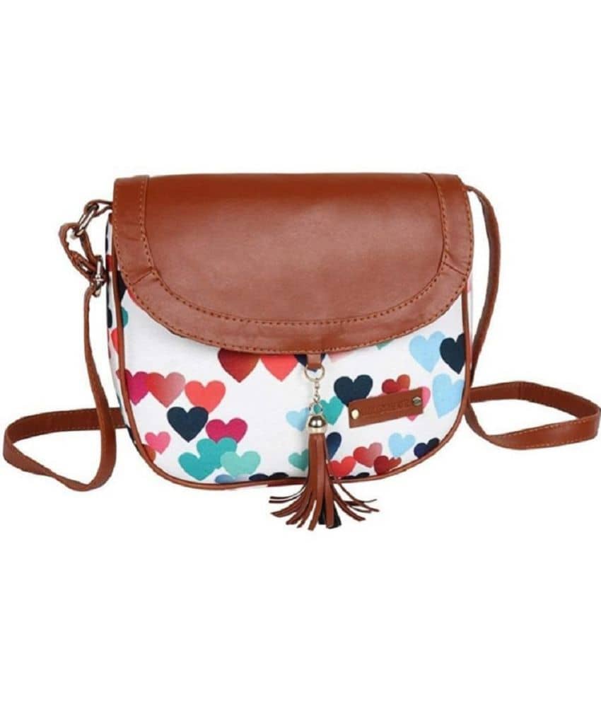 SAKWOODS Sling Bag Canvas Set of 1 ( White ) - Handbags | Buy online on ZillyBuy