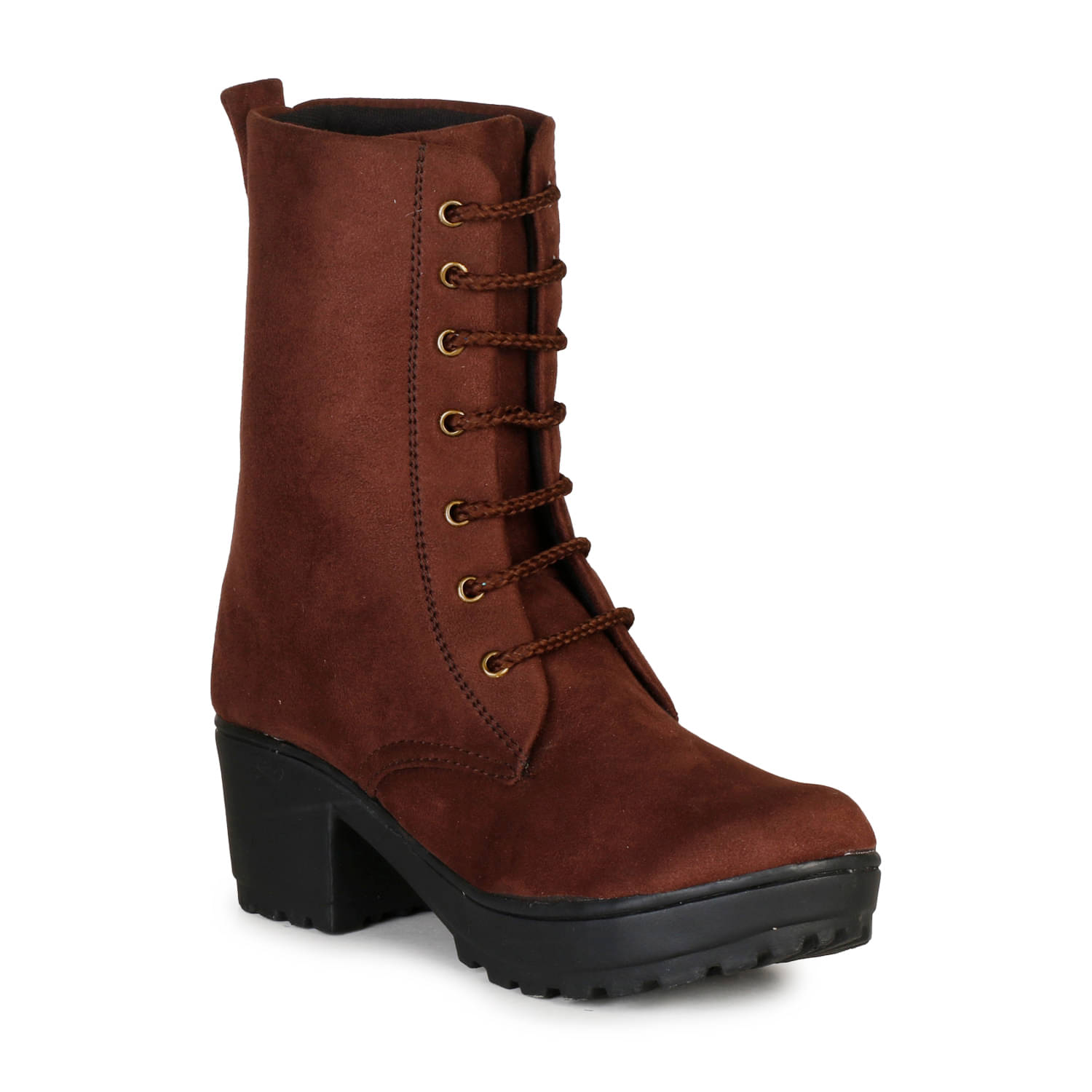     			Saheb - Brown Women's Mid Calf Length Boots