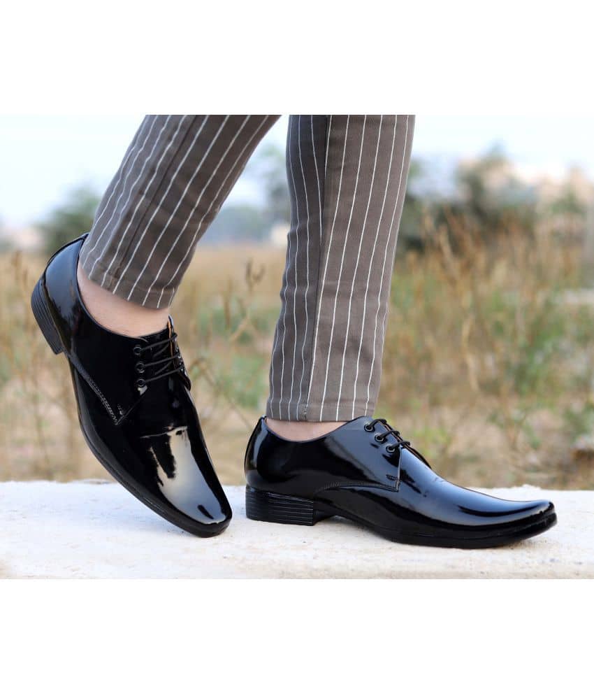 Aadi - Black Men's Derby Formal Shoes - Formal Shoes | Buy online on ZillyBuy