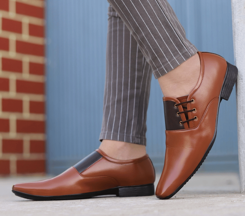 Aadi - Tan Men's Derby Formal Shoes Aadi - Tan Men's Derby Formal Shoes