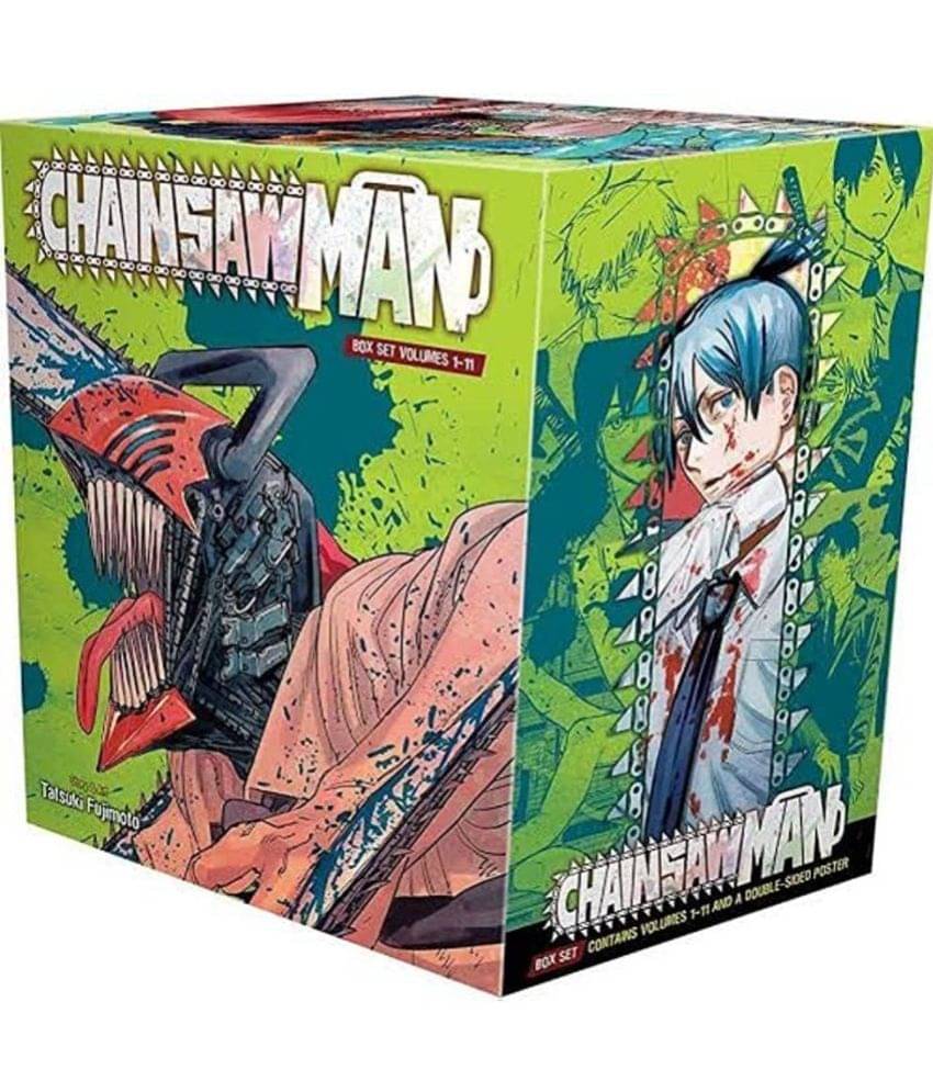 Chainsaw Man Collection 11 book set volumes 1-11 by Tatsuki Fujimoto Paperback – Jan. 1 2021 Chainsaw Man Collection 11 book set volumes 1-11 by Tatsuki Fujimoto Paperback – Jan. 1 2021
