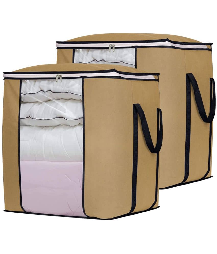 Double R Bags - Beige Fabric Storage Bag & Trunk Pack of 1 - Handbags | Buy online on ZillyBuy