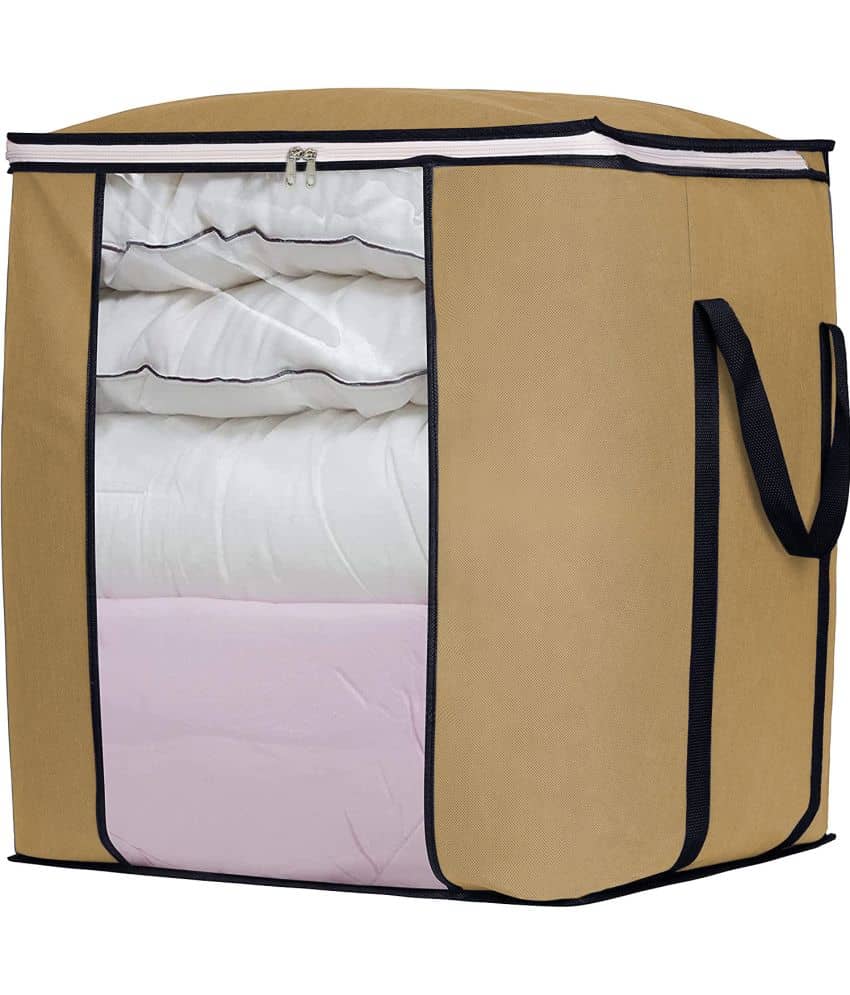 Double R Bags - Beige Fabric Storage Bag & Trunk Pack of 1 - Handbags | Buy online on ZillyBuy