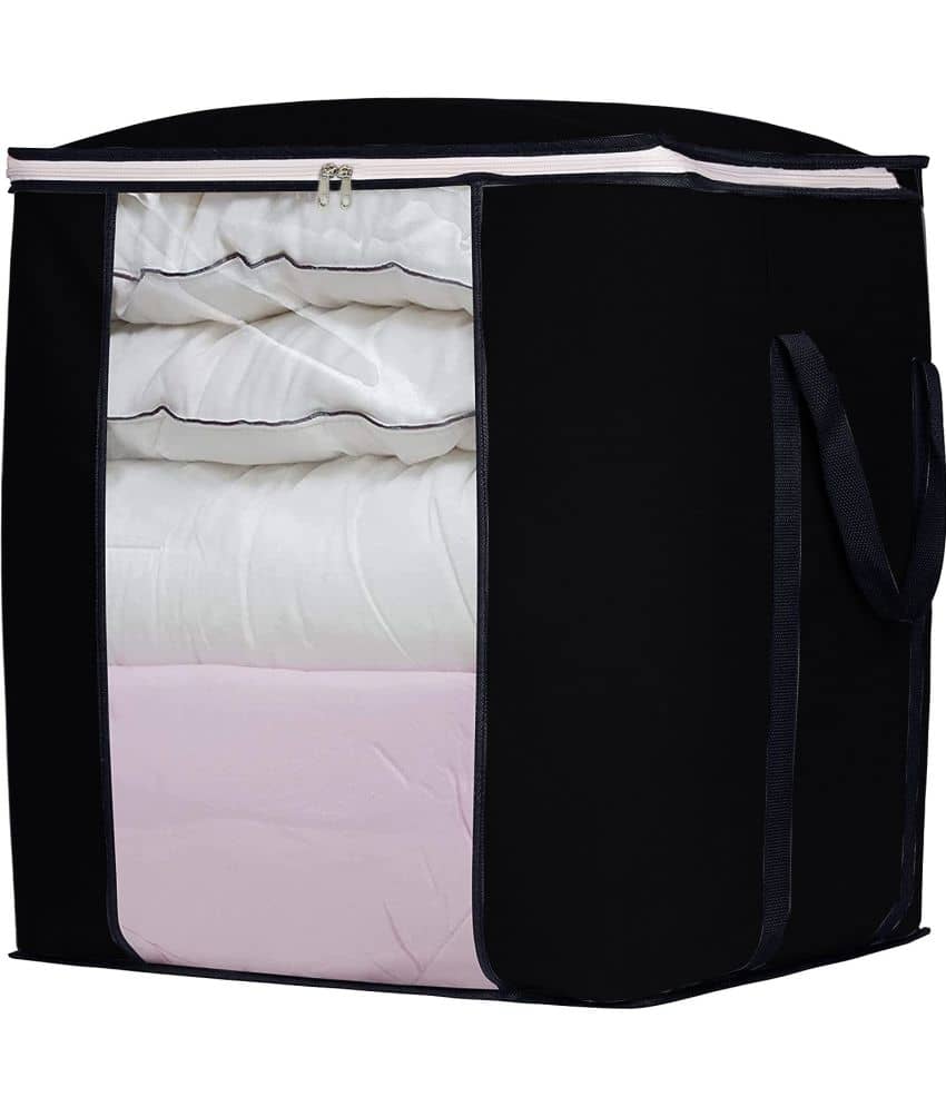 Double R Bags - Black Fabric Storage Bag & Trunk Pack of 6 - Handbags | Buy online on ZillyBuy