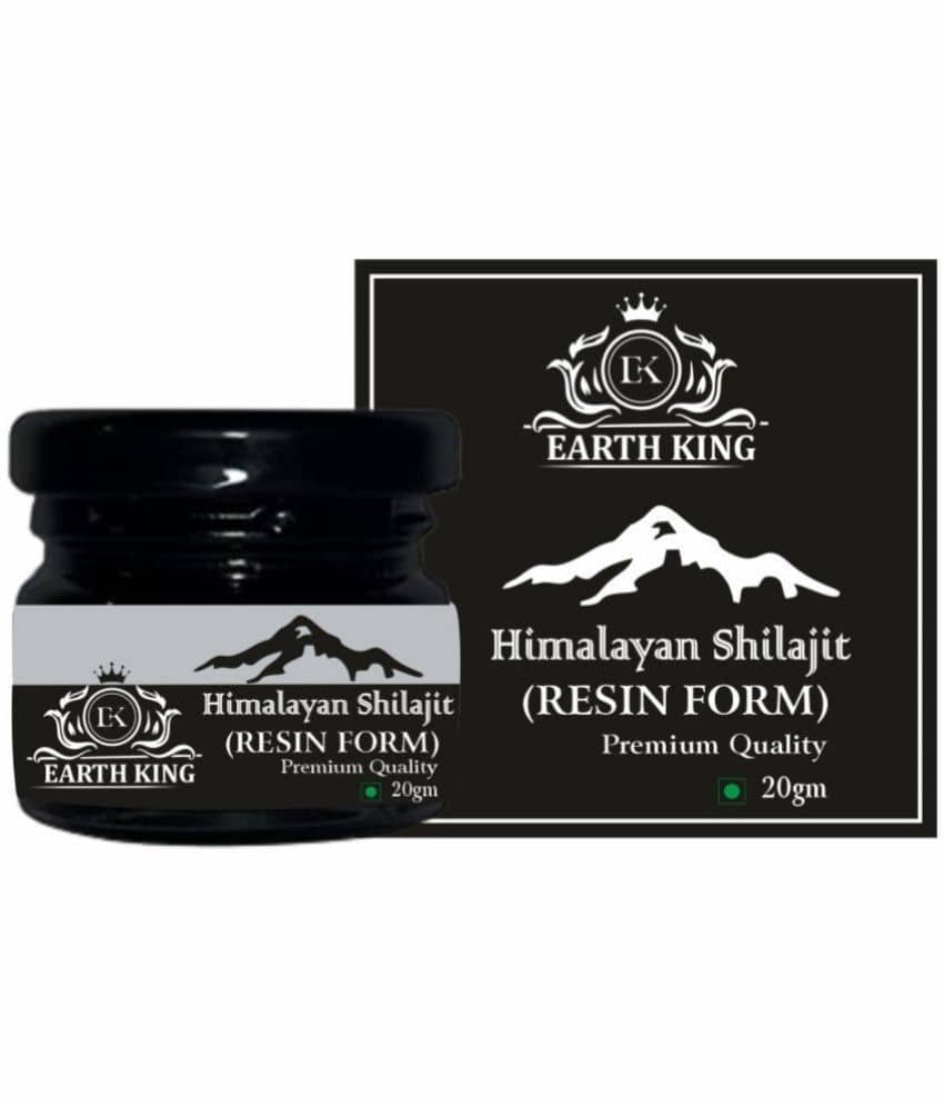 EARTH KING Himalayan Shilajit Resin for Men & Women - 20Gm (Pack of 1)