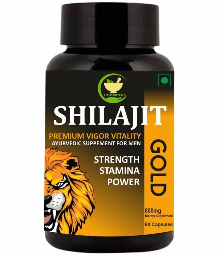 FIJ AYURVEDA Shilajit Gold Capsule for Men & Women - 800mg 60 Capsules
