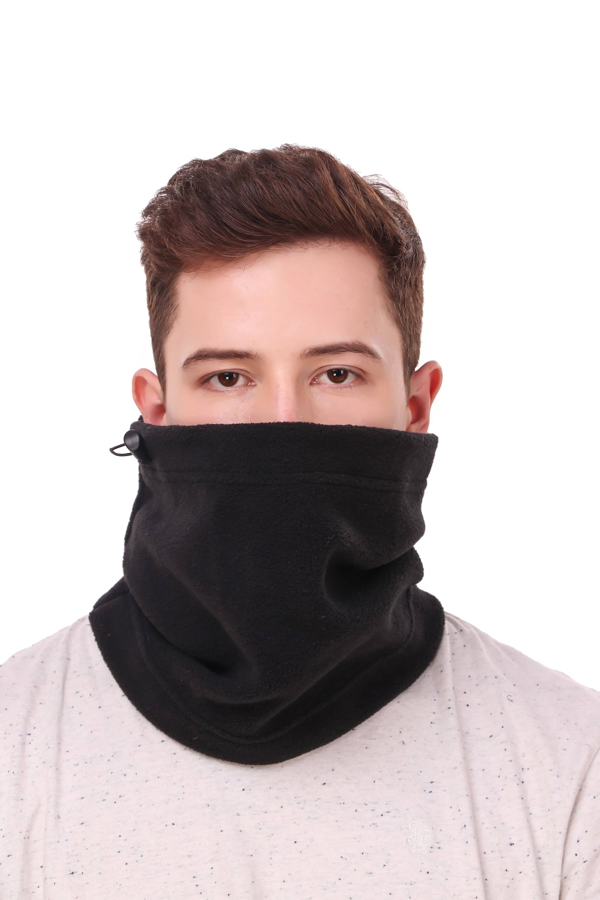 SnuggFit - Fleece Winter Biker Neck Cover Gaiter Snood Helmet Mask