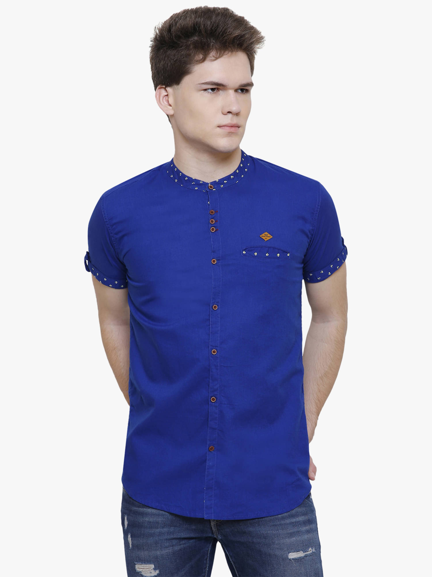 Kuons Avenue - Blue Linen Slim Fit Men's Casual Shirt ( Pack of 1 )     			Kuons Avenue - Blue Linen Slim Fit Men's Casual Shirt ( Pack of 1 )