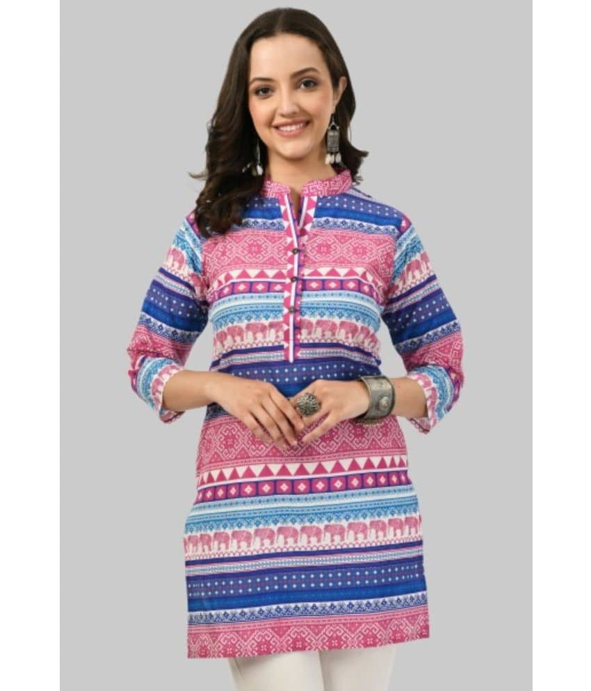 MAURYA - Multicolor Cotton Blend Women's Tunic ( Pack of 1 )