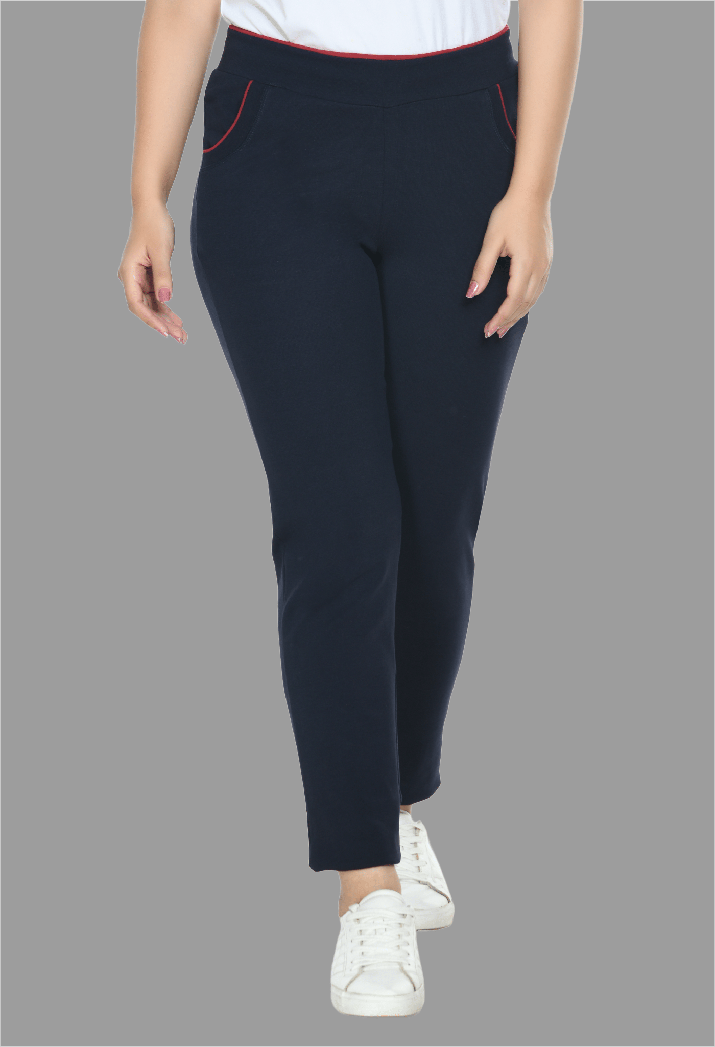     			PREEGO - Cotton Blend Slim Fit Navy Blue Women's Jeggings ( Pack of 1 )