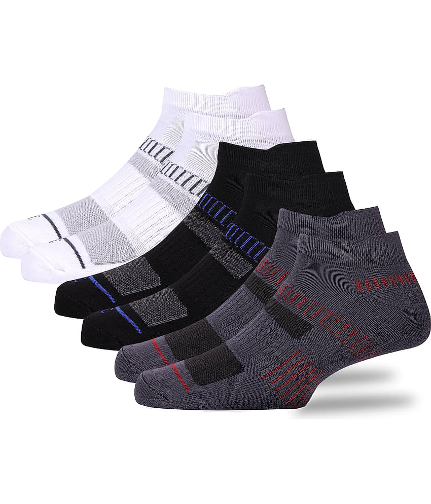 RC. ROYAL CLASS - 100% Organic Cotton Men's Colorblock Multicolor Low Cut Socks ( Pack of 3 )