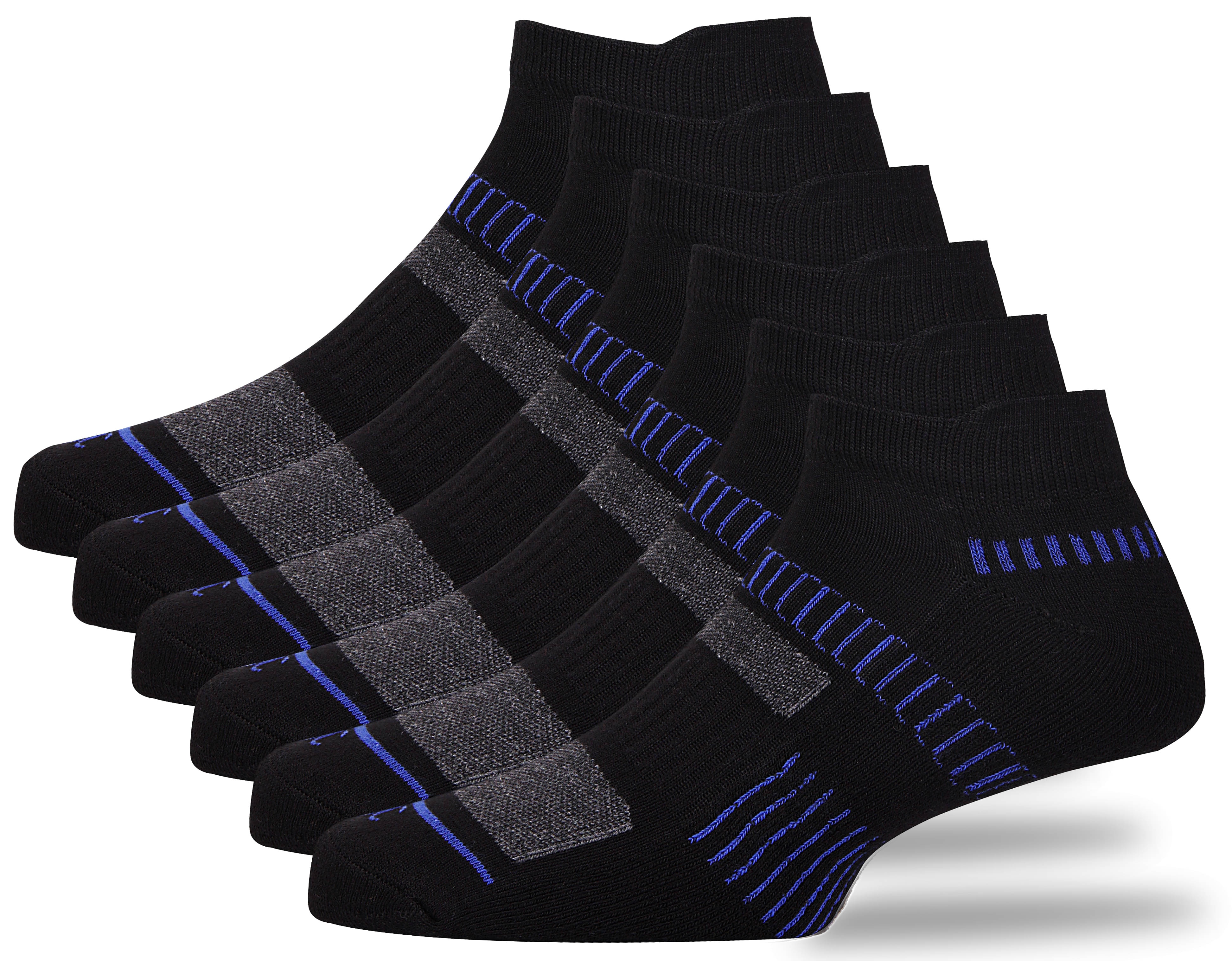     			RC. ROYAL CLASS - 100% Organic Cotton Men's Colorblock Black Low Cut Socks ( Pack of 3 )