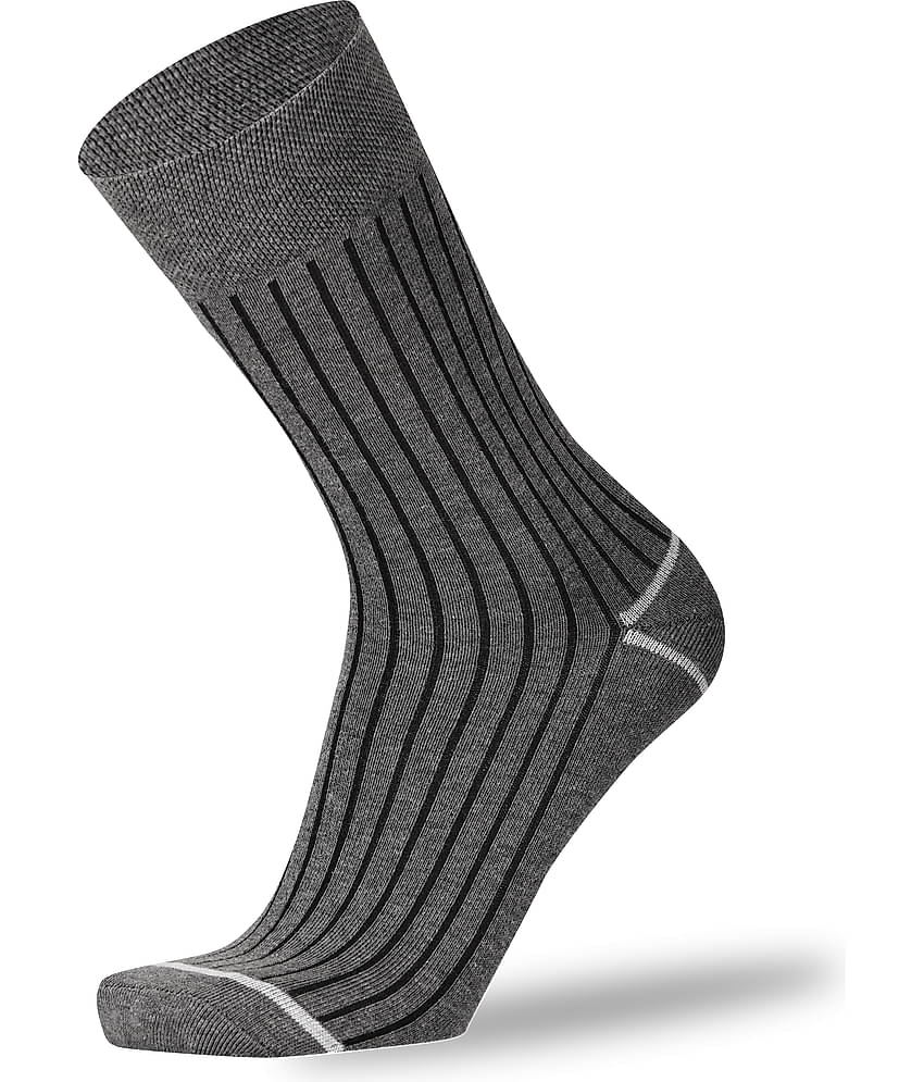 RC. ROYAL CLASS - 100% Organic Cotton Men's Striped Multicolor Full Length Socks ( Pack of 3 )