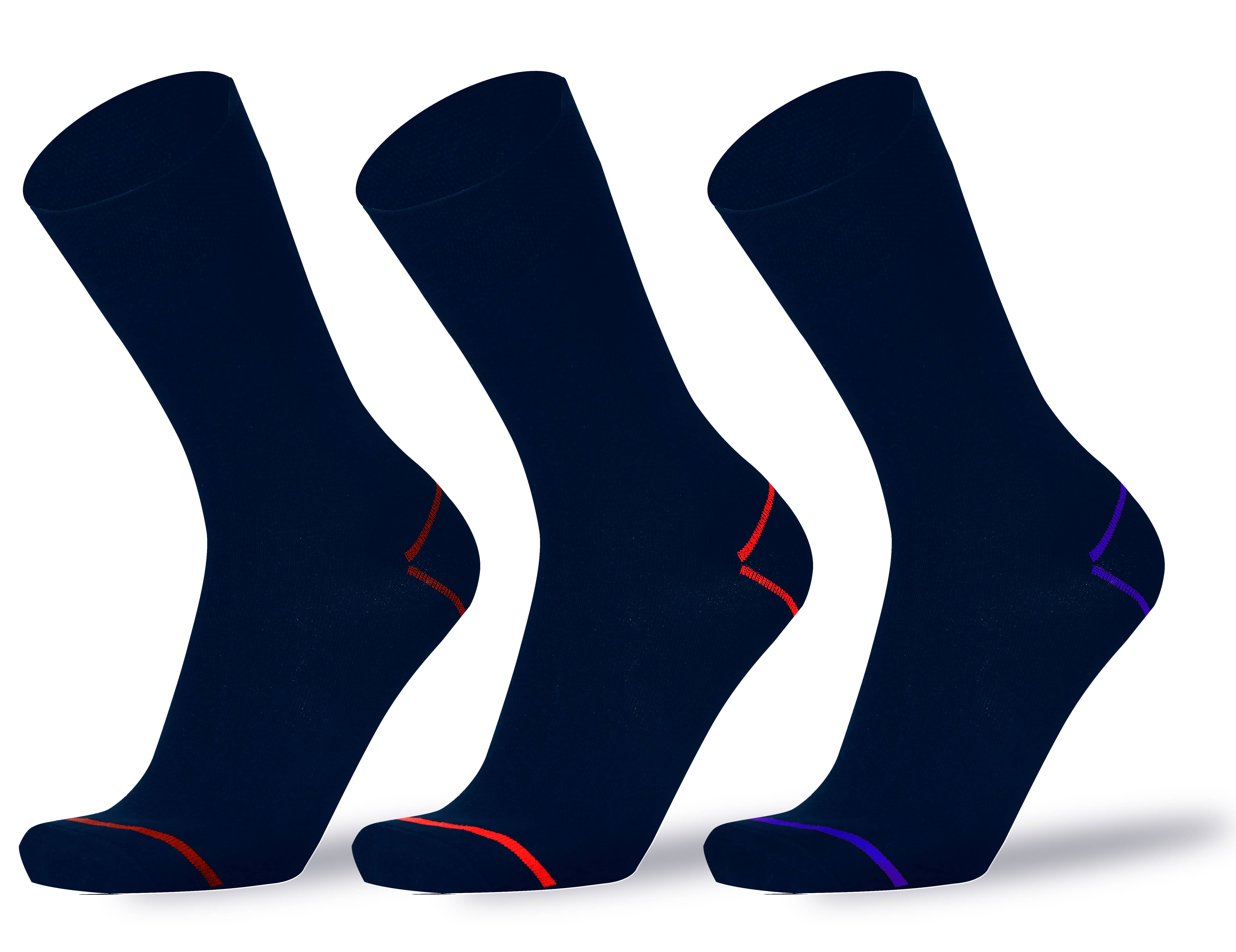 RC. ROYAL CLASS - 100% Organic Cotton Men's Self Design Blue Full Length Socks ( Pack of 3 ) - Socks | Buy online on ZillyBuy