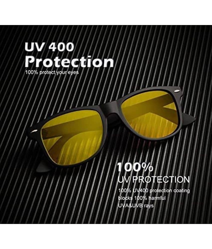 SnuggFit Night Vision Yellow Riding Goggles Pack of