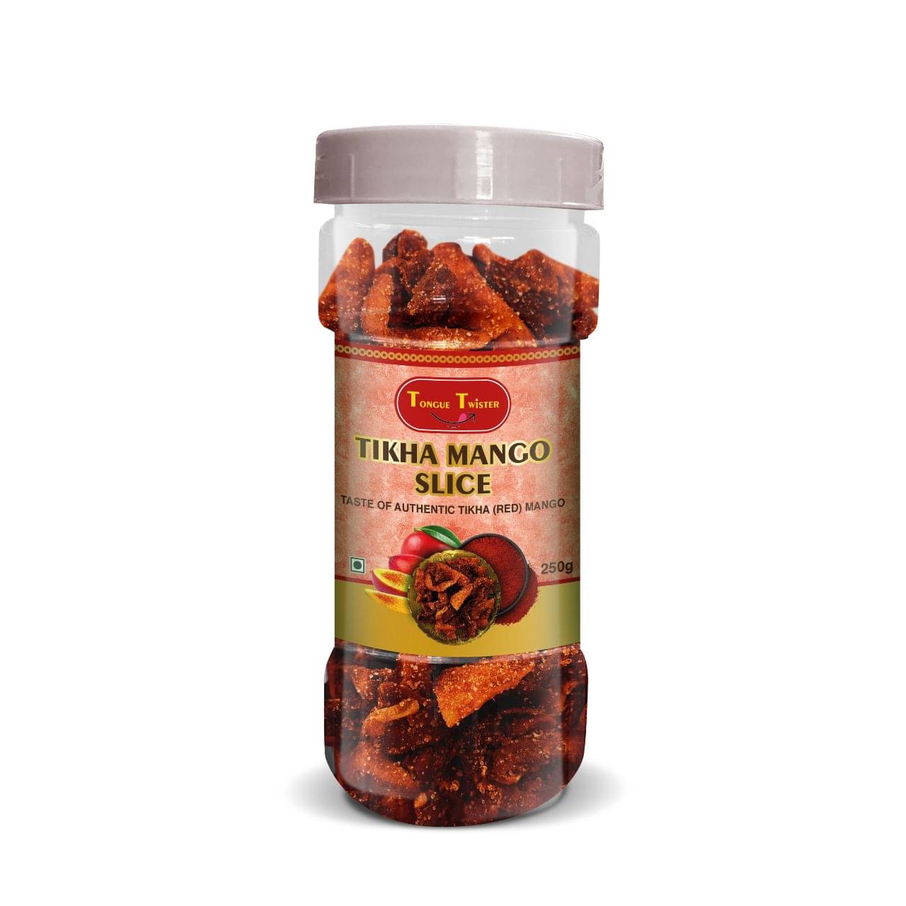 Tongue Twister Chilly Mango Slices Candy Sticks 250 gm Tongue Twister Chilly Mango Slices Candy Sticks 250 gm