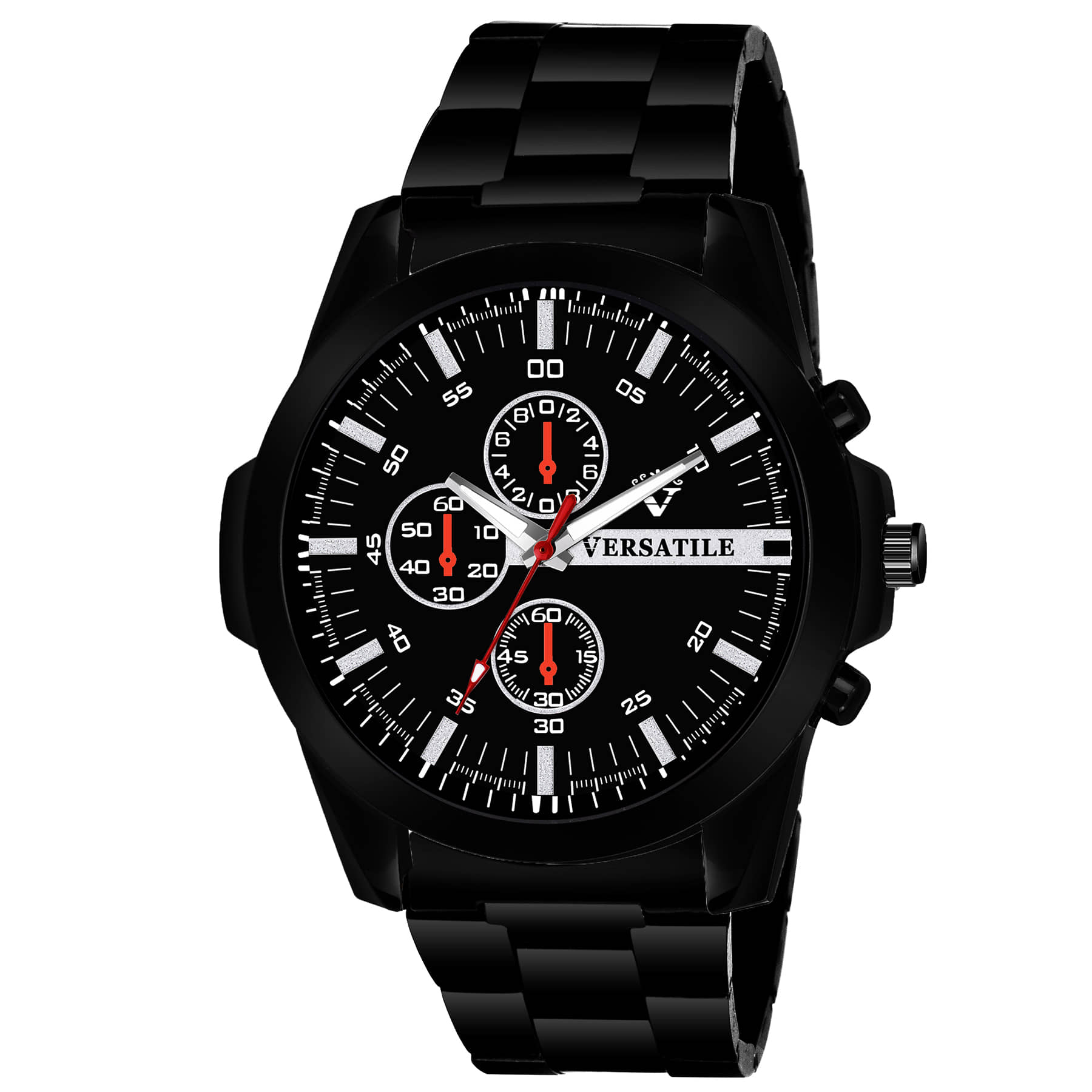 Versatile - Black Stainless Steel Analog Men's Watch