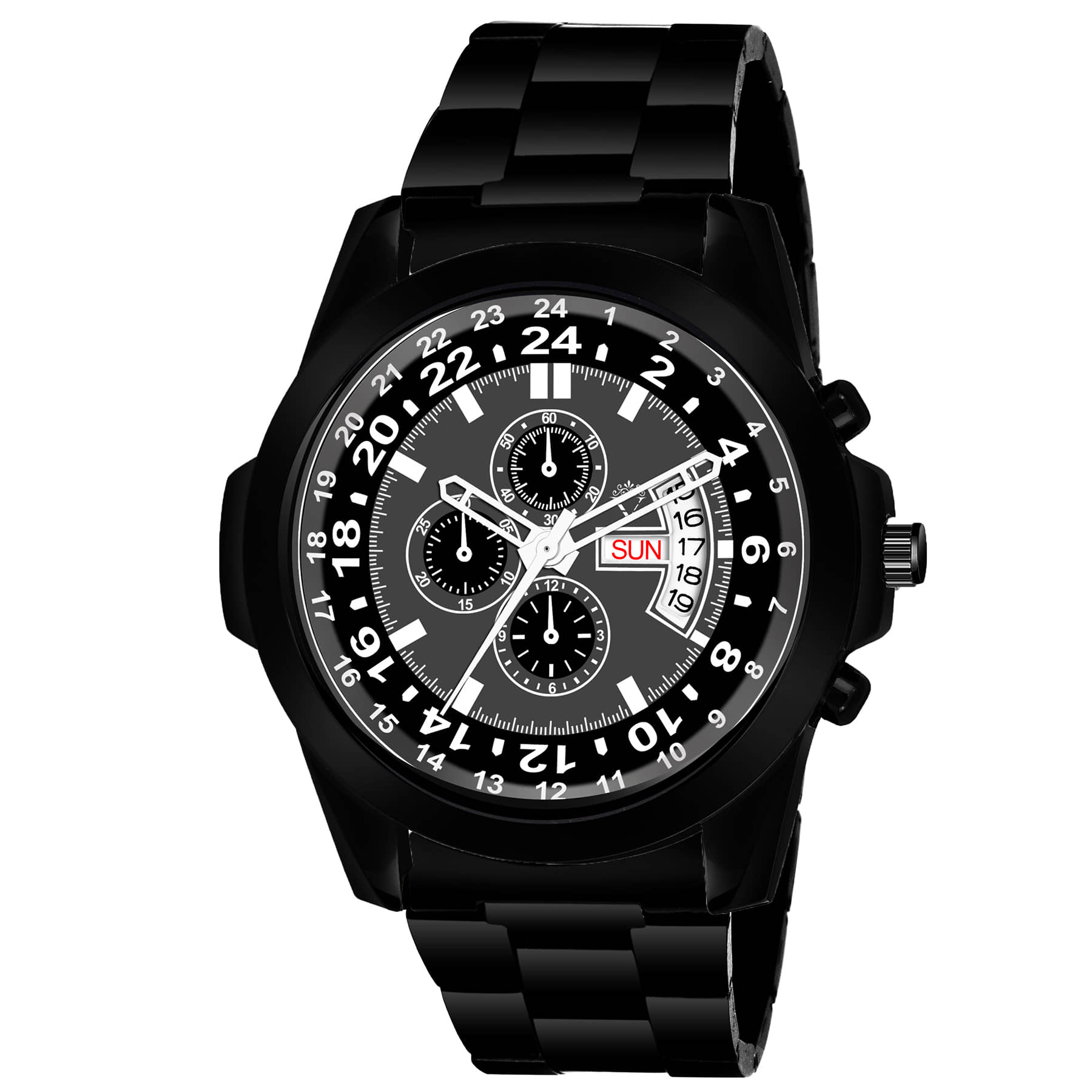 Versatile - Black Stainless Steel Analog Men's Watch