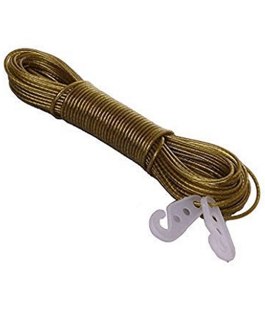 20 Meter Multi use Anti rust PVC Coated Stainless Steel Wire Rope for Hanging Drying Clothes (Pack of 1) 20 Meter Multi use Anti rust PVC Coated Stainless Steel Wire Rope for Hanging Drying Clothes (Pack of 1)